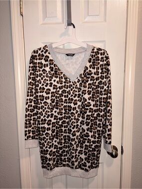 chic White CHICME Shirt Dress with Black Brand Tag